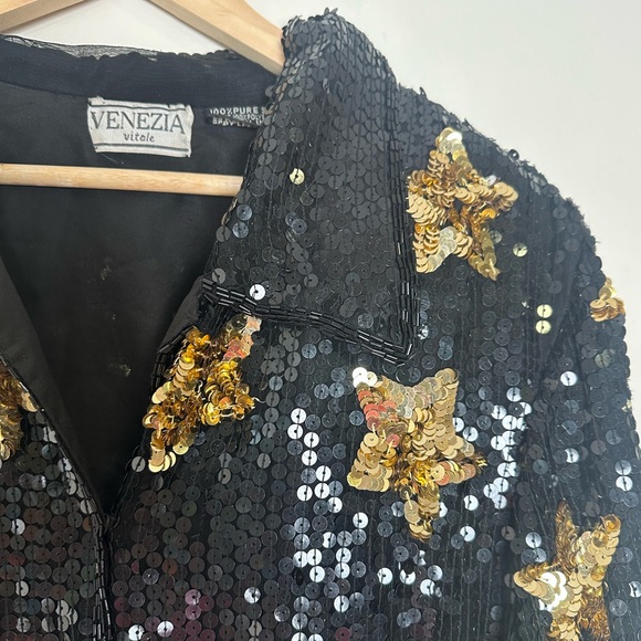 Vintage sequin beaded jacket - Picture 7 of 9